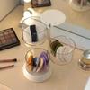 Rotatable Stackable Clear Makeup Sponge Storage Organizer Multi-Layer Dustproof Blender Holder Cosmetic Storage Box for Vanity
