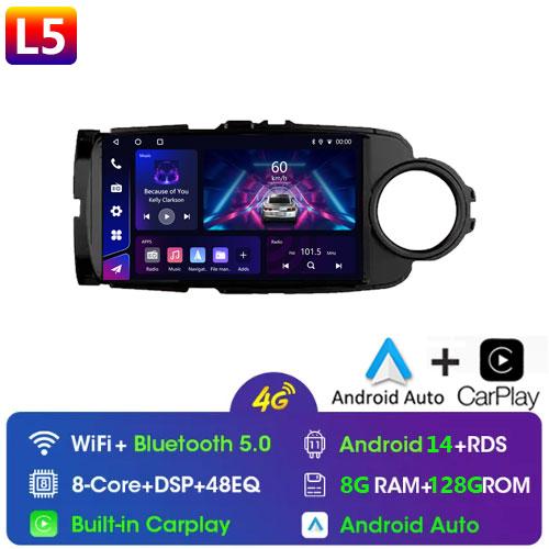 Android 13 Car Radio Multimedia Player For Toyota Yaris 2012 - 2017 RHD/LHD Android Auto Navigation GPS Autoradio Carplay WIFI
