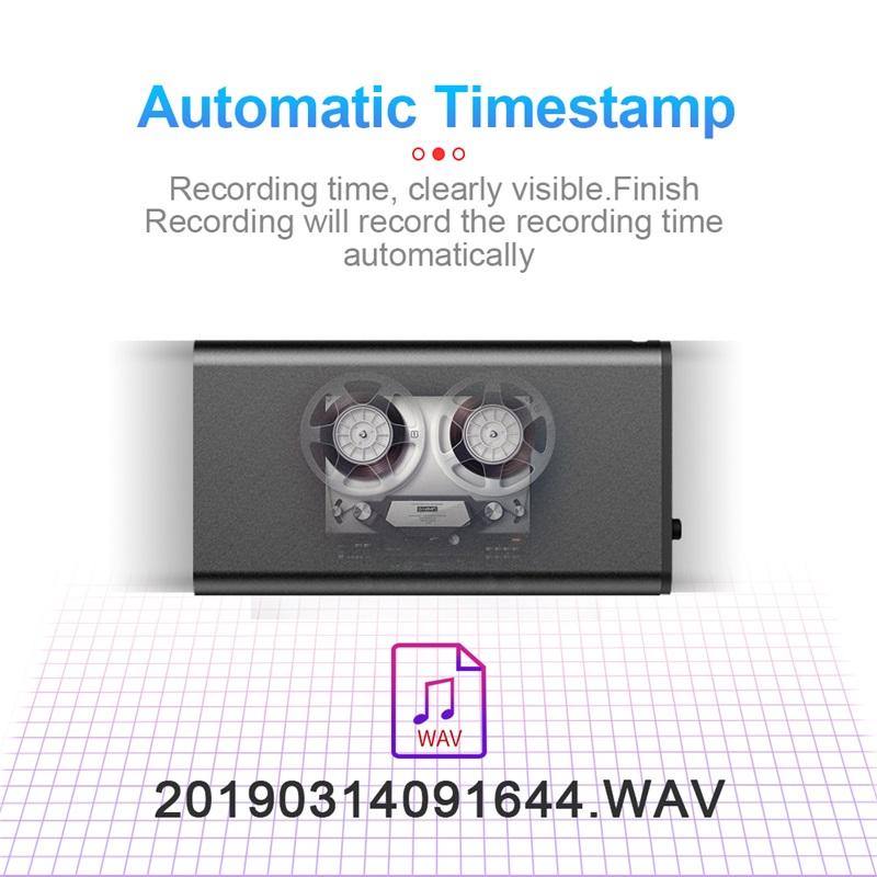 4-64GB Compact Digital Voice Recorder - Miniature Voice Portable Voice-Activated Recorder with Noise Reduction Function and MP3 Player