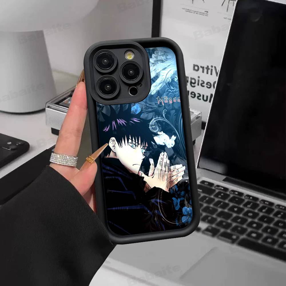 Anime F-Fushiguro M-Megumi Phone Case For IPhone 17 16 15 14 13 12 11 Pro Max Plus Silicone Shockproof Case