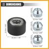 Universal Wheel Stud Installer Tool, Tire Stud Tool, M12x1.25 M12x1.5 M14x1.5, Iron, with 3/4" Hex Wheel Lug Nuts, Silver Tone, 1 Set Replacement