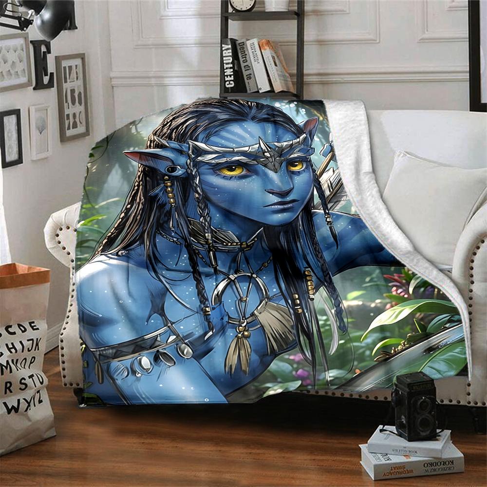 1pc Avatar Frontiers Pandora Flannel Blanket,Ultra Soft Warm Plush Throw for Home Bedroom Bed Sofa Cover Camping Picnic gift Y72411
