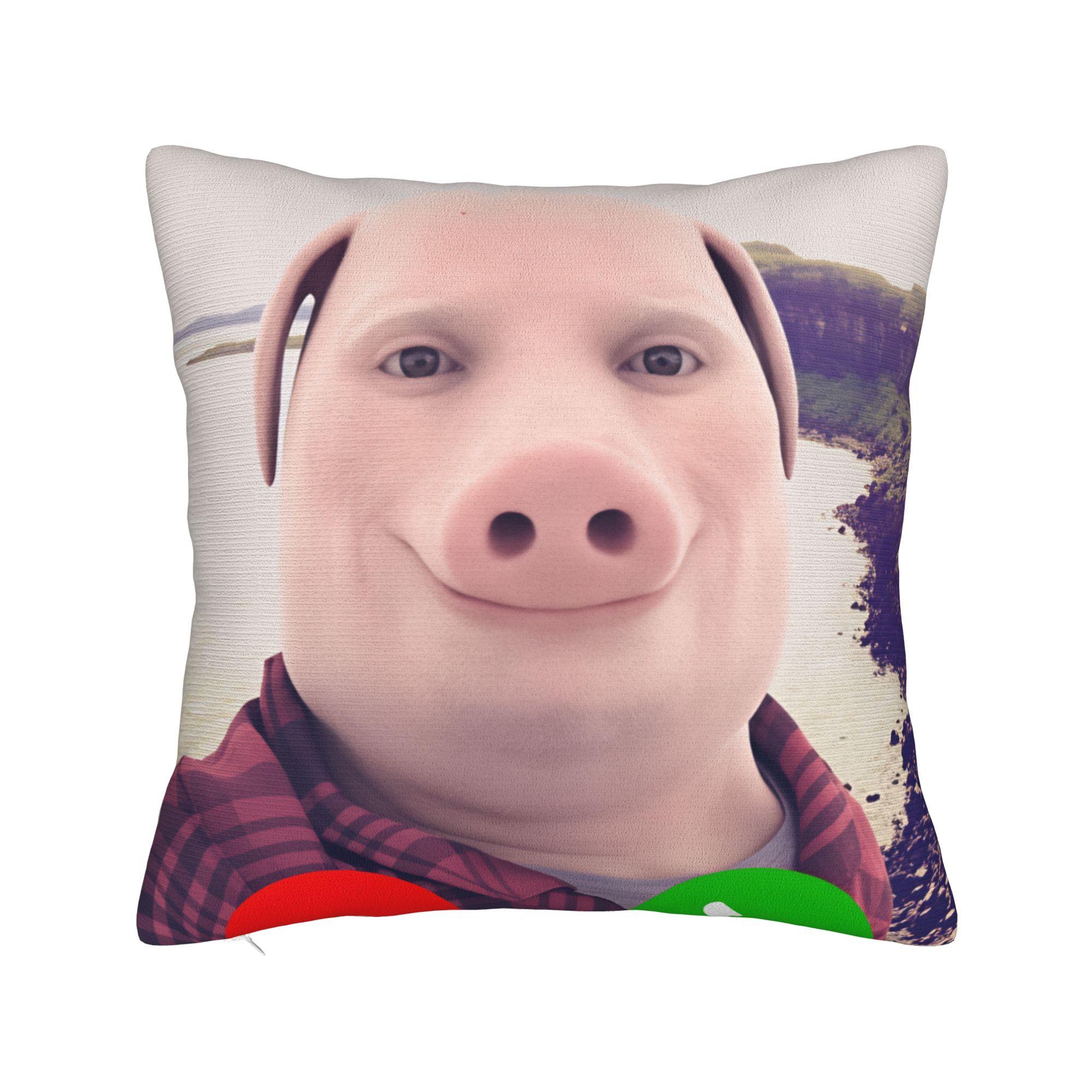 Shunika Chen Unisex Pillow Case John Pork Is Calling Soft Pillow Cover For Office Car Home Decor Kawaii Pillowcases
