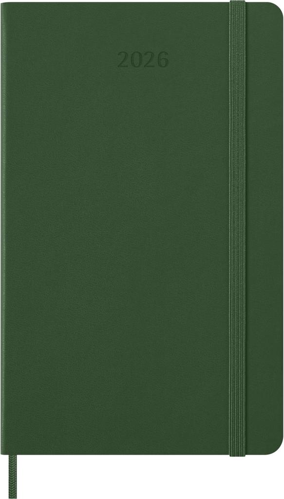 Moleskine 2026 Daily January Large Size x Myrtle DHK1512DC3Y26 Planner, 12-Month Diary, Start, (13cm 21cm), Hardcover, Green,