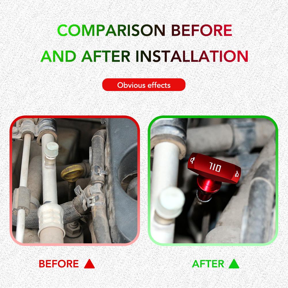 Lega di alluminio Astina di livello olio Maniglia per Toyota Camry RAV4 Prado Corolla YARIS KIA Rio Sorento Sportage K2 K3 K5