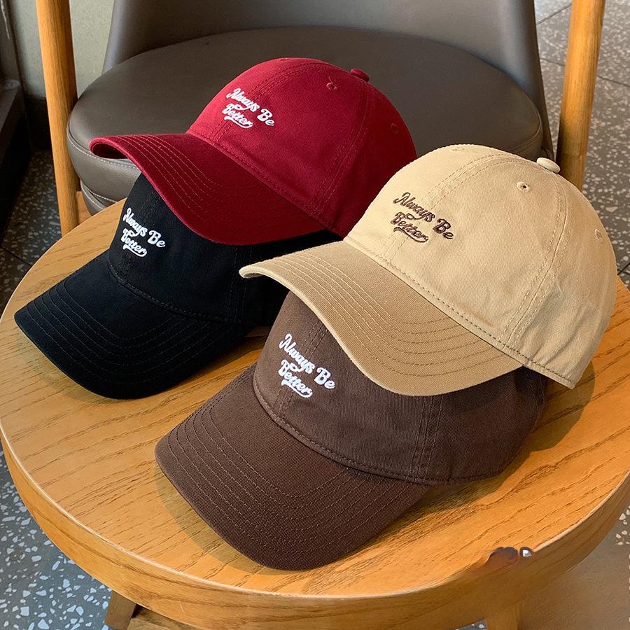 Spring and Summer Baseball Cap Women's Wide Brim Showing Face Small Soft Top Hat Deep Hat Bucket Baseball Cap Men and Women