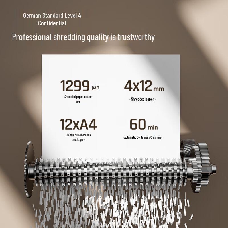 Deli G2 High-Power Office Shredder CN plug (adapter included)