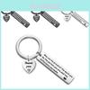 Elegant Stainless Steel Keychain Heart Pendant Personalized Gift For Friends And Colleagues