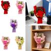 Scented Artificial Flowers Garland Soap Bouquet Realistic Carnations Gift for Valentine’s Day Home Decoration