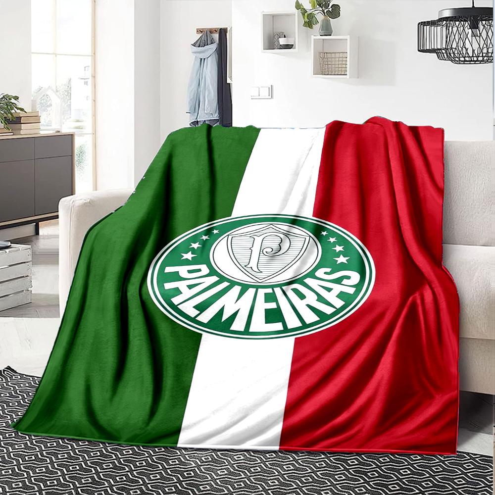 Palmeiras Theme Printed Blanket - Perfect for Couch, Bed, Travel & Outdoor Use | Machine Washable, Cozy & Durable.