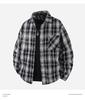 Men's Retro Plaid Long Sleeve Shirt - Trendy Casual Loose Fit for Autumn and Spring