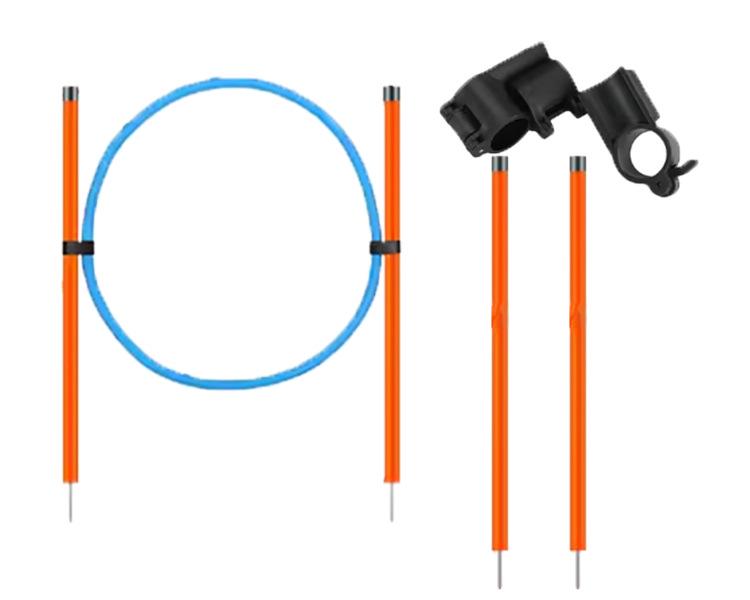 Dog Agility Training Set: Jump Poles, Hurdles & Hoops