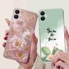 For Samsung Galaxy A06 Case A065F A065M Fashion Girls Flowers Soft Silicone Back Cover For Samsung A06 A05 SamsungA05 Case