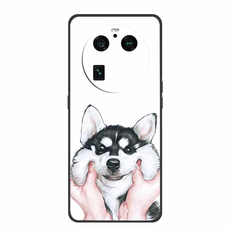 For Oppo Find X6 Pro Case Original Soft Silicone Shockproof Phone Back Cover Cases for Oppo Find X6 Pro 5G Cool Protector Shell