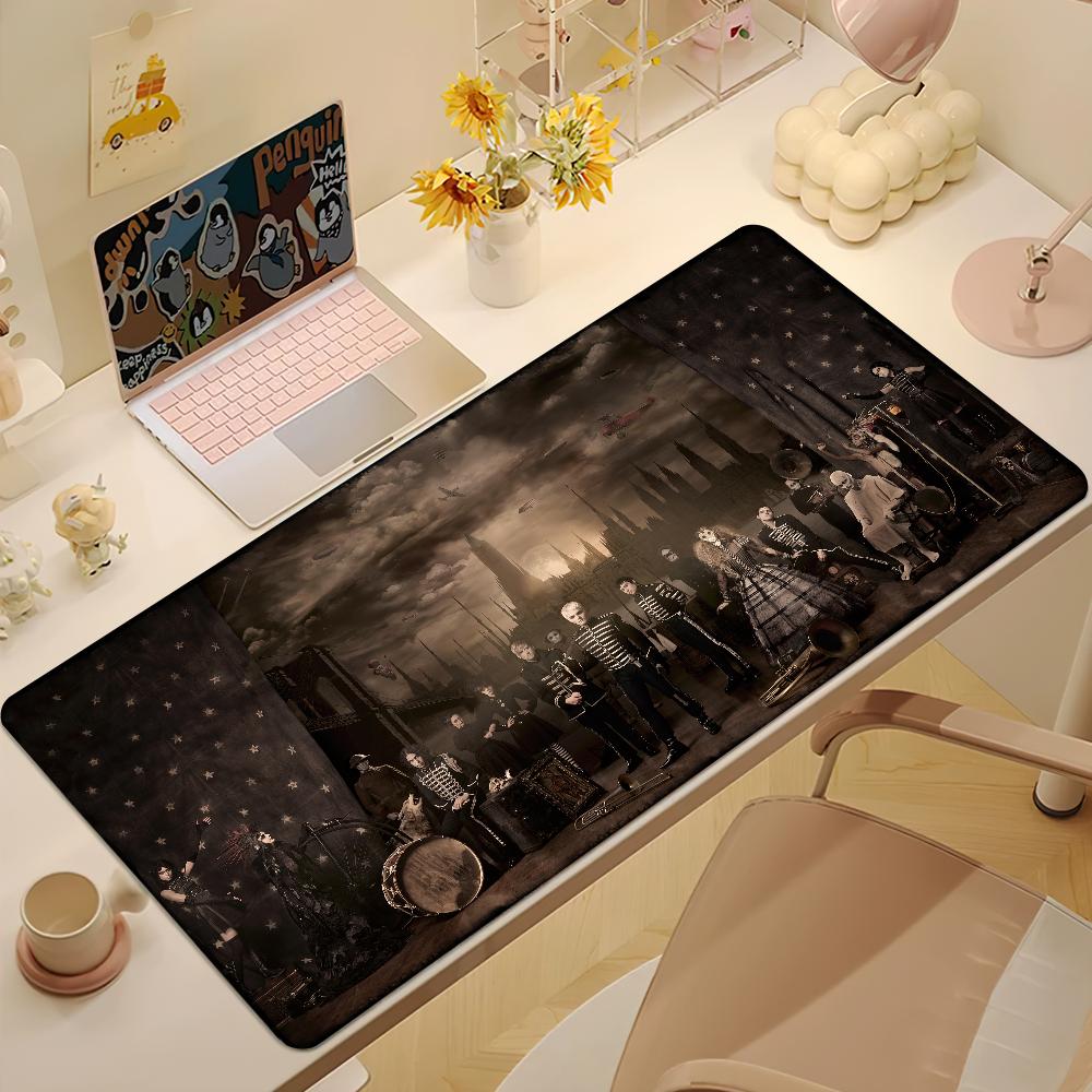 My CChemical Romance Band Mouse Pad Desk Mat Large Nonslip Antifray Keyboard Ergonomic Office Rubber PC Home Custom