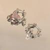 Fashionable Heart Earrings With Retro Charm Alloy Materials Designs for Fashion Enthusiasts Seek Comfortable Wear