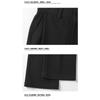 Men Black Draped Straight Flared Casual Long Suit Trousers