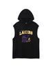 Graphic Hooded Sleeveless Black