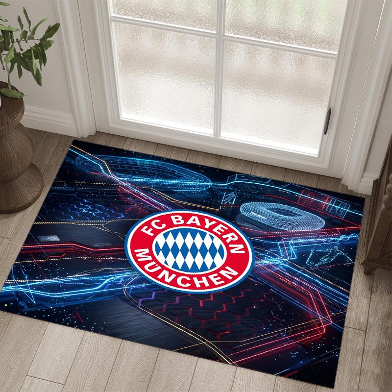 Design Bayernu Mnichov Křišťálový sametový koberec Útulný Ne?Protiskluzová tištěná předložka do ložnice, obývacího pokoje, předsíně