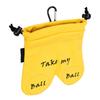 Club Ball Storage Pouch Pants Shaped Design Bag Water Proof PU Leather Hold Multiple Balls Adjustable Drawstring