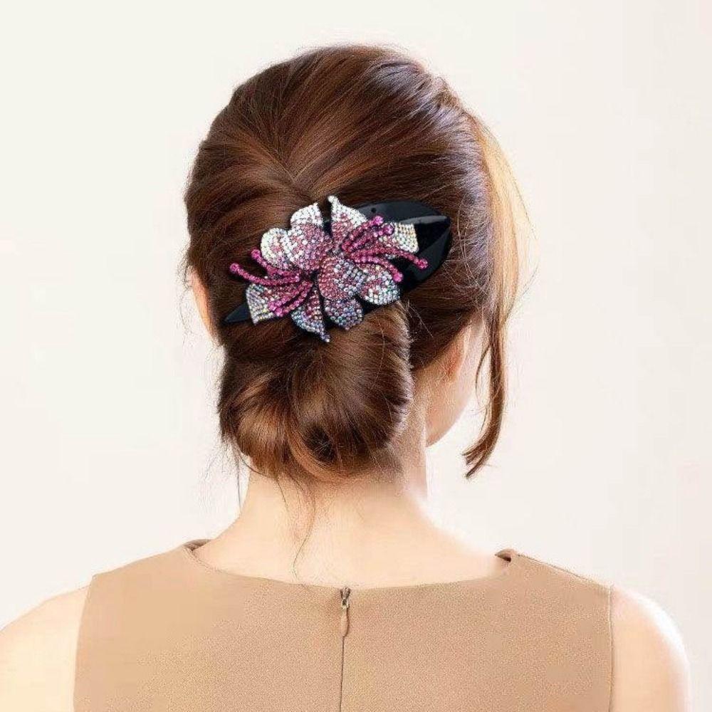 Faship Haarspange Mit Blumenmuster – Korallenstrass, Kristall, 7,6 Cm, Für Hochzeit & Besondere Anlässe