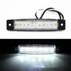 1pcs 12V 6LED Side Marker Light Trailer Truck Boat BUS Indicator RV Lamp White