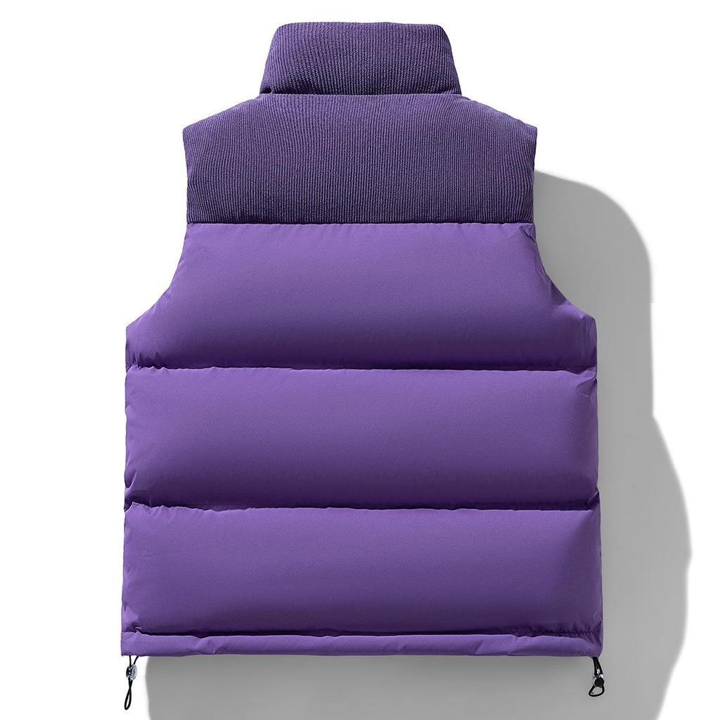 Vestă groasă călduroasă colorblock pentru bărbați 2024 pentru toamnă/iarnă