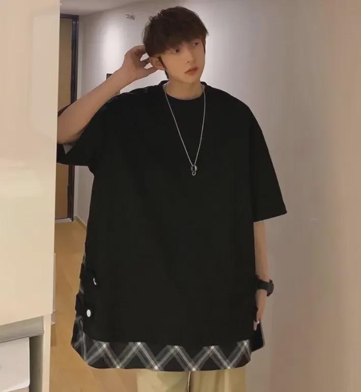 Men's 2023 Summer White Half-Sleeve T-Shirt - Trendy Hong Kong Style, Couple Friendly