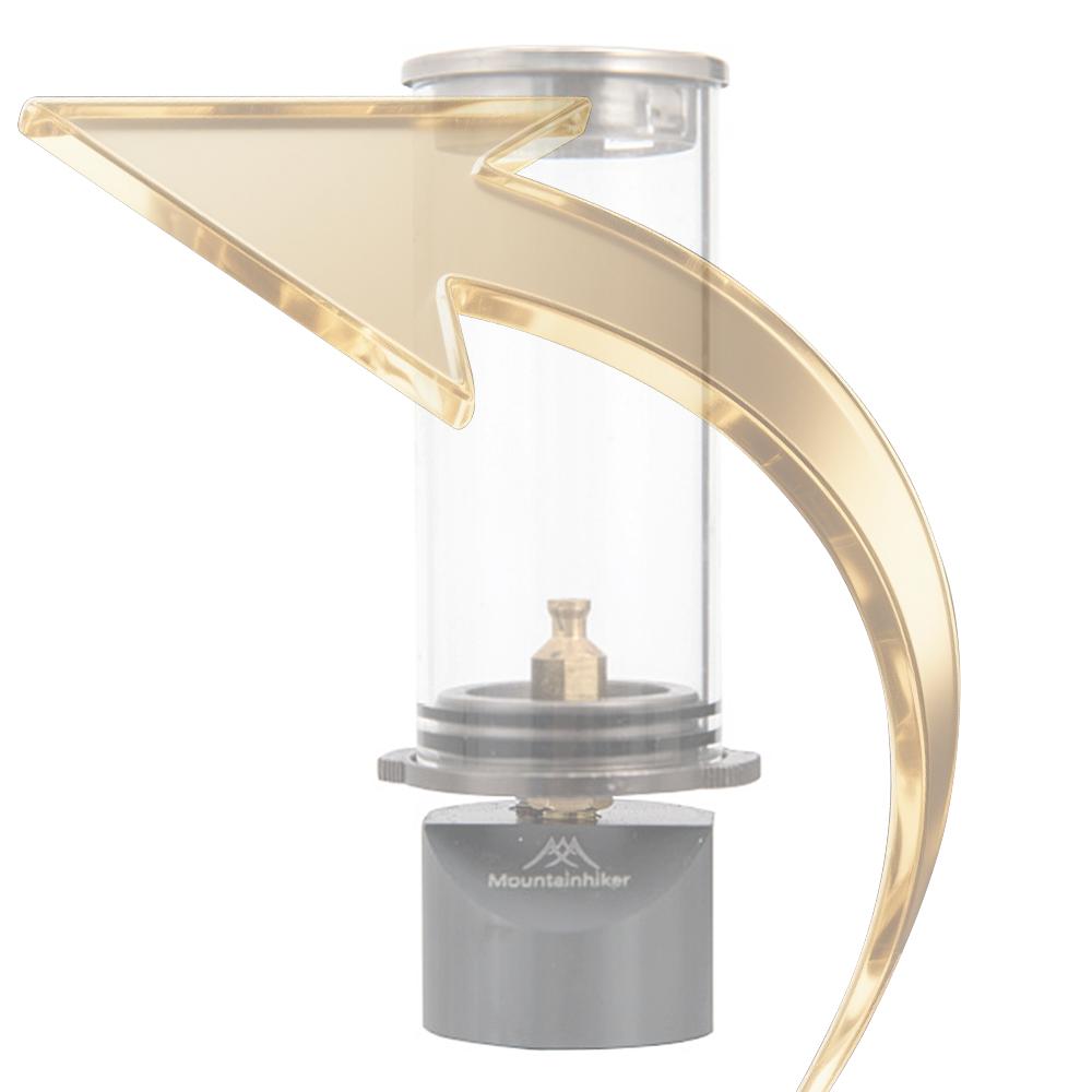 Camping Gas Lantern Tent Night Light Windproof Butane Gas Light Lantern Metal Gas Candle Light for Outdoor Emergencies China Mainland