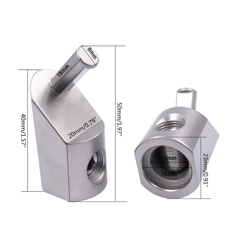 2 Pack 1/0 Gauge To 4 Gauge Wire Reducer Car Audio Power/Ground Amp Input Reducer Adapter Aluminum for Automotive- Audio