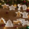 Silicone Resin Candle Mold Elk Snowflake Ornament Mould Transparent Candle Making Kit