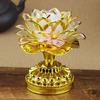 1Pc Colorful Lotus Lamp Led Lamp Electronic Changming Lotus Lamp Guanyin God of Wealth Offering Lamp Wholesale Buddha Lamp Buddhist Utensils