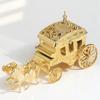 Wedding Carriage Candy Boxes Gold Plastic Favor Gift Containers for Bridal Shower Party Favors Sweets Treats Holder