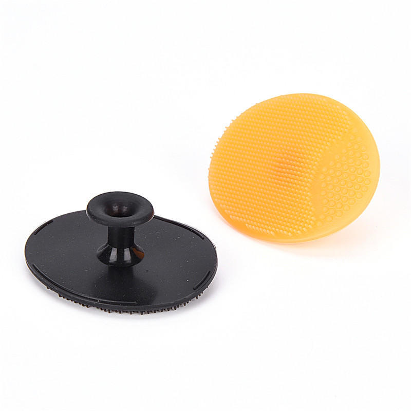 Escova de silicone para lavar a cabeça, escova de massagem para lavar o rosto dos bebês