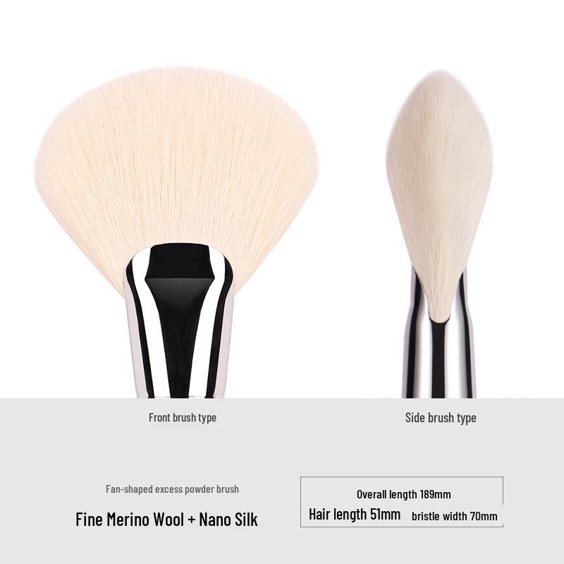 Ebony Wood Animal Hair 40-Piece Makeup Brush Set for Eyeshadow and Blush