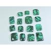 194Cts.Natural Green Malachite Ring Size Octagon Cabochon Gemstone 15Pcs Lot C-272
