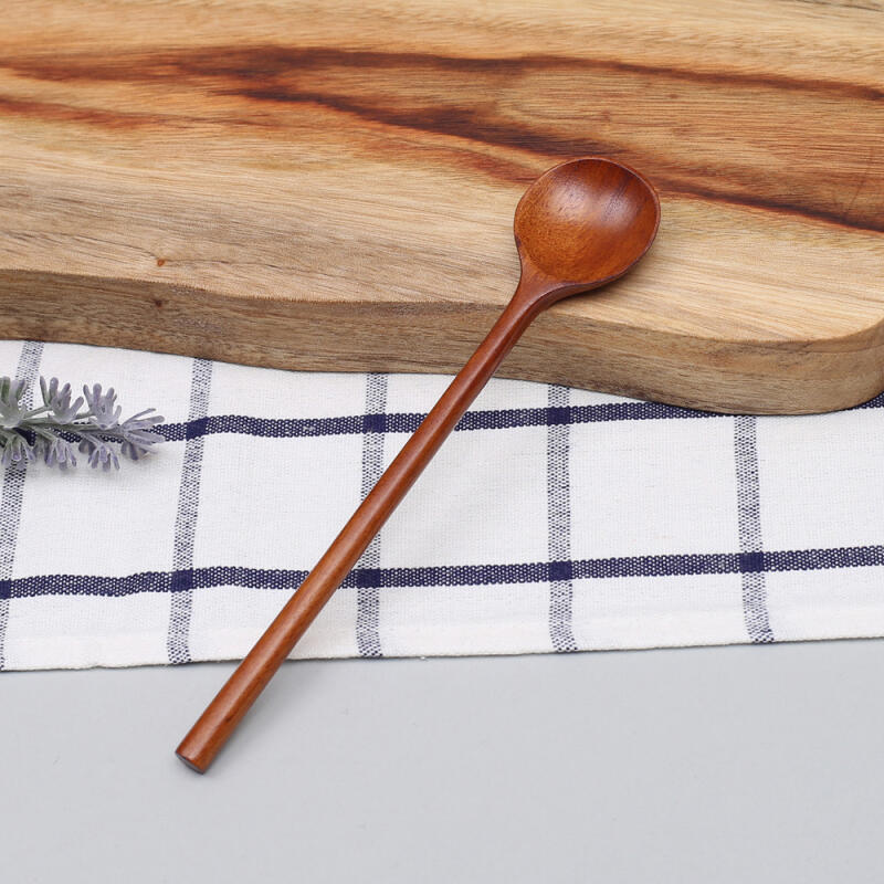 Rosewood Lacquer Round Teaspoon (Small) Dessert Spoon