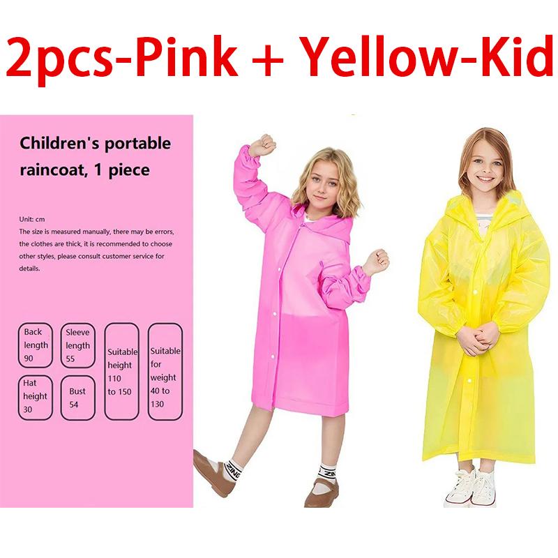 Regenmantel Wasserdichter Regenmantel Wasserdichter Poncho Baby-Regenmantel für Jungen Mädchen Gelber Regenmantel XYJ02