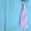Elastic Silk Tie: Simple, Solid Color, Lazy Man's Design for Kids