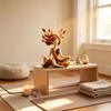 Waterproof Resin Serenity Growth Yoga Sculpture Abstract Meditation Figurine for Bathroom Shelf Decor