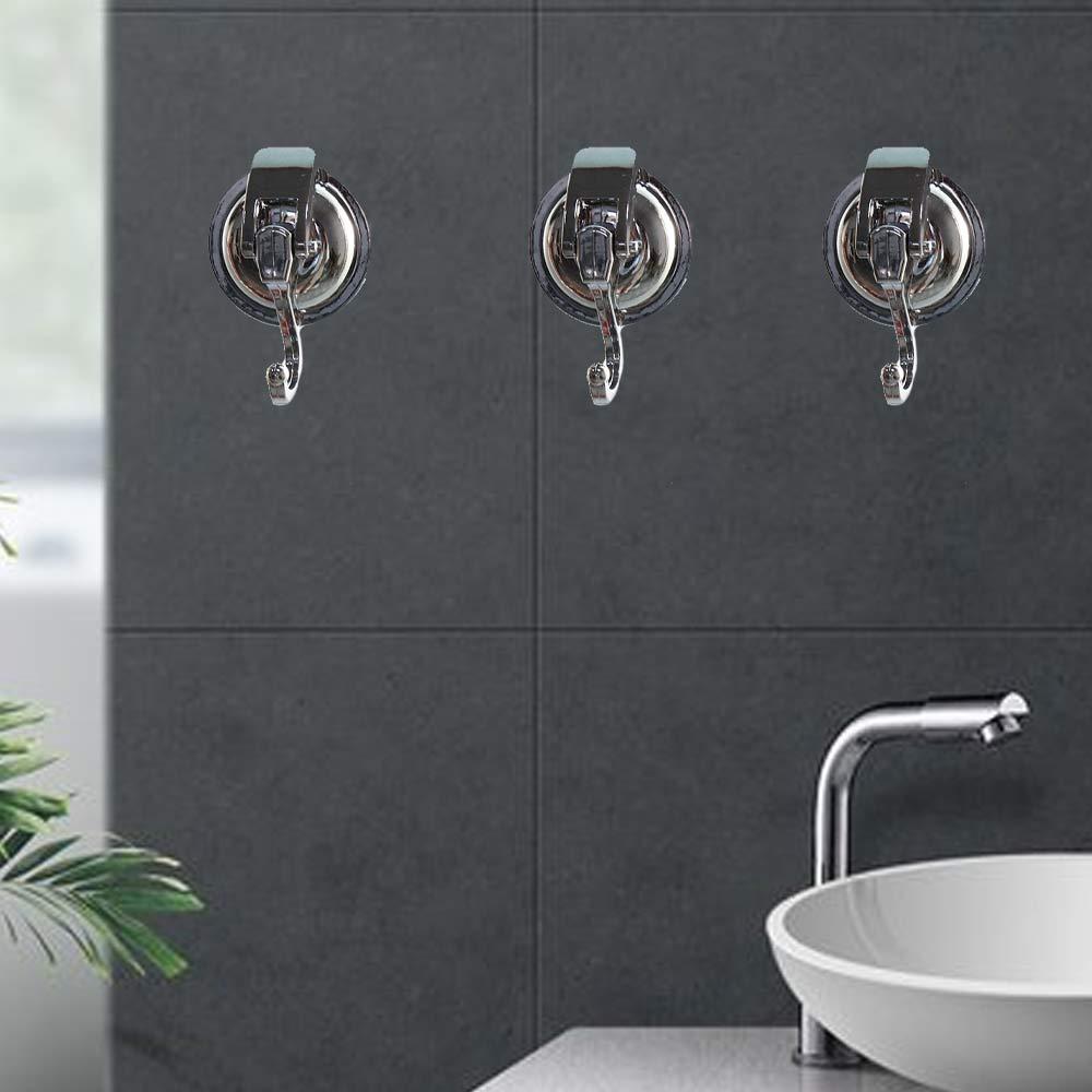 Removable Punching Free Household Suction Cup Hooks Kitchen Hooks Bathroom Storage Wall Hanger