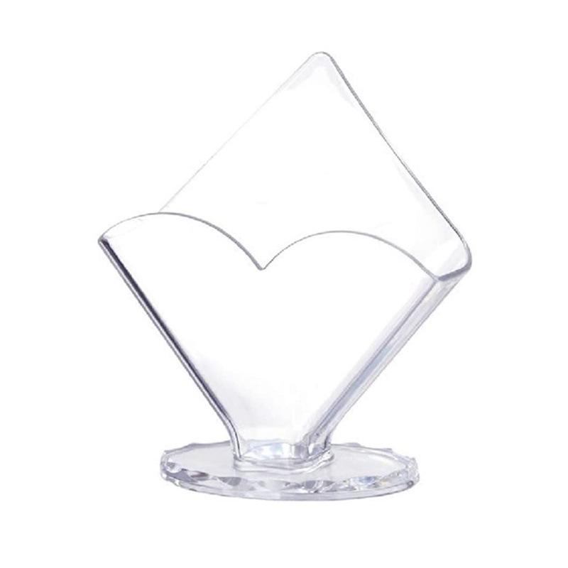 Acrylic Vertical Napkin Holder - Transparent Tissue Dispenser for Hotel & Restaurant Desktop Use прозрачный