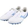 Mizuno Morelia Neo 4 Comfortable AG (Rubber Short Studs) Kangaroo Leather Shock Absorption Football Shoes Men Football Shoes White Blue P1GA243525