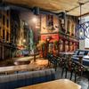 3d Wall Mural City Night View Wallpaper Bar Cafe Restaurant Backdrop Wall Decoration Fresco 3d Wall Papers