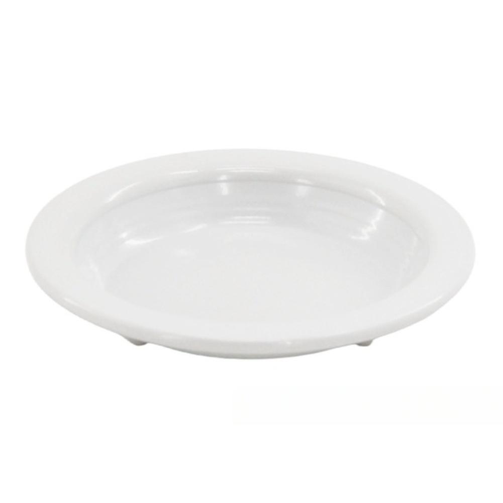 Candle Holder Tray Round Shape Metal Construction for Indoor Decor Living Room Dining Space 10.5 x 10.5 x 2.2cm белый