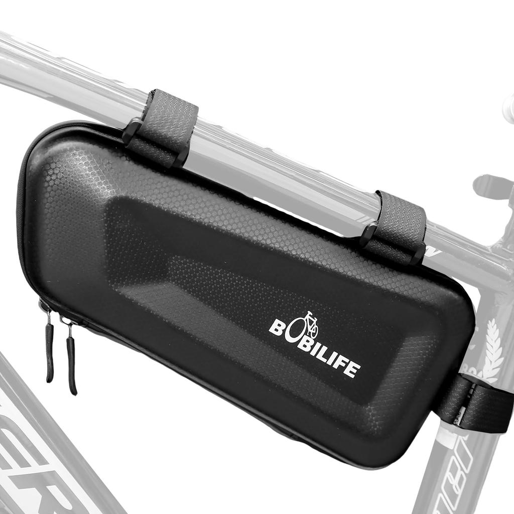 BOBILIFE Hard Shell Bike Frame Bag EVA Waterproof Bicycle Frame Bag Under Top Tube Pouch Storage Bag for Adults Cycling Road Mountain Bike Bicycle -