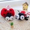 Cartoon Insect Plush Keychain Cute Toy For Students School Bag Decor