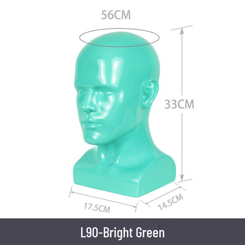 Multifunctional Display Mannequin Head for Spray Paint Hat, Bow Tie, Glasses, and Mask Props