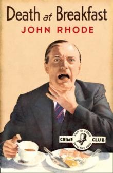 Death at Breakfast by John Rhode Paperback Book 9780008268756