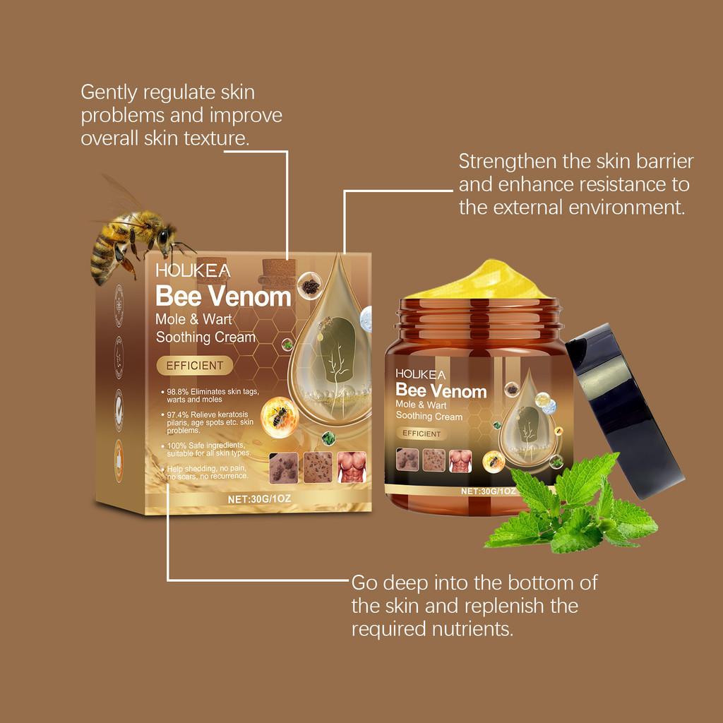Houkea Bee Venom Cream Gentle Skin Cleansing Hydrating Moisturizing Body Cream